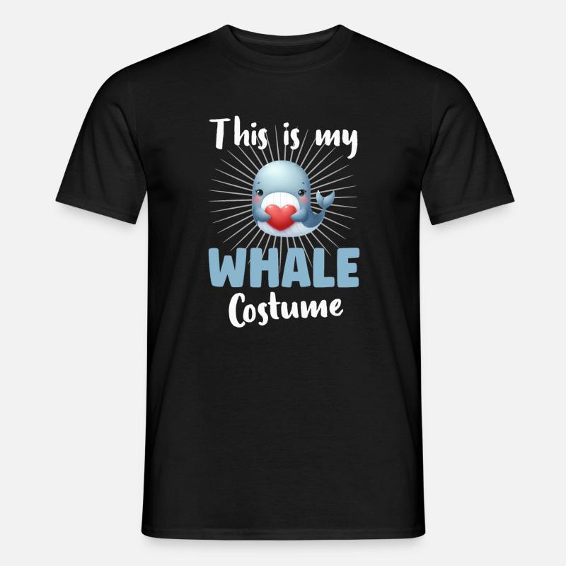 Wal Blauwal - Männer T-Shirt - Schwarz