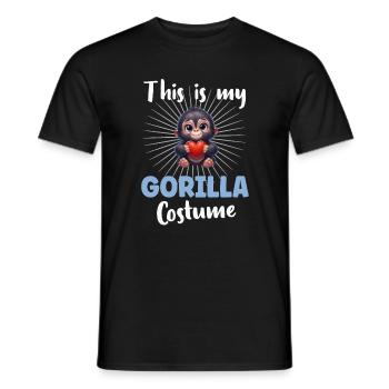 Singe gorille - T-shirt homme - noir - Devant - AI Model Male 178 light (178cm)