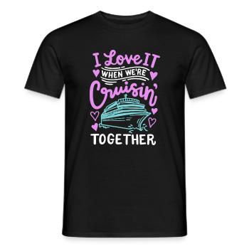 Kreuzfahrt Reise Familie Paare - Männer T-Shirt - Schwarz - Vorne - AI Model Male 178 light (178cm)