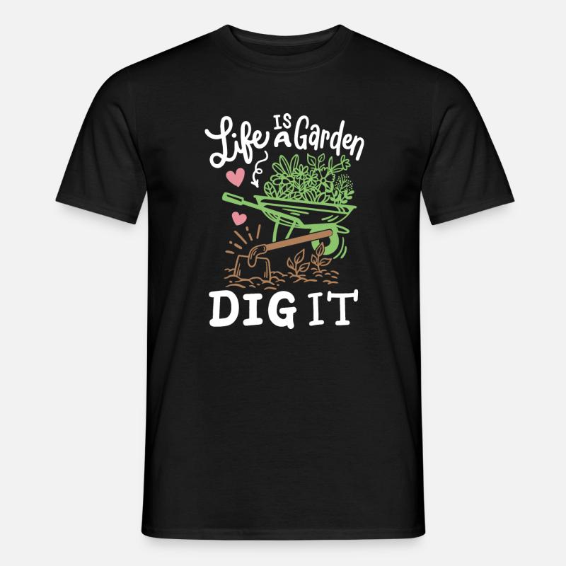 Gartenarbeit Garten Gärtner - Männer T-Shirt - Schwarz