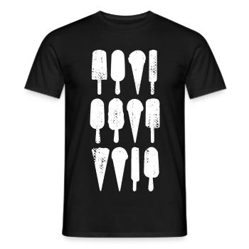 Arômes de crème glacée - T-shirt homme - noir - Devant - AI Model Male 178 light (178cm)