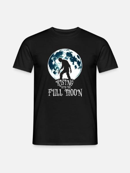 ZOMBIE RISING WITH THE FULL MOON - Men's T-Shirt - black