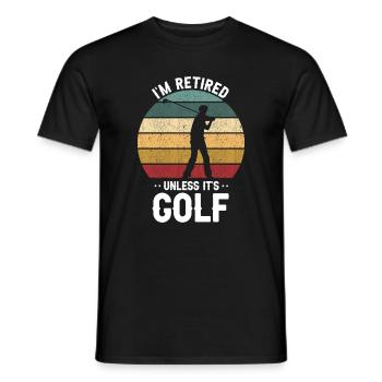 Cool Golf Dad Like Regular Dad But Cooler - Männer T-Shirt - Schwarz - Vorne - AI Model Male 178 light (178cm)