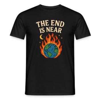 La fin approche - T-shirt homme - noir - Devant - AI Model Male 178 light (178cm)