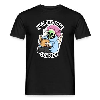 Book lover reading session - Men's T-Shirt - black - Front - AI Model Male 178 light (178cm)