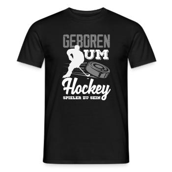 Lustiges Hockey Hockeyspieler Geschenk - Männer T-Shirt - Schwarz - Vorne - AI Model Male 178 light (178cm)