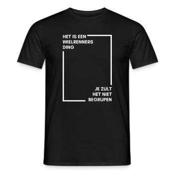 Cycling: you won't understand it - Men's T-Shirt - black - Front - AI Model Male 178 light (178cm)