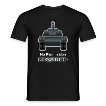 Panzerarmee – Military SymbolTee - Männer T-Shirt - Schwarz - Vorne - AI Model Male 178 light (178cm)