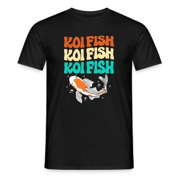 Poisson koi carpe koi koi - T-shirt homme - noir - Devant - AI Model Male 178 light (178cm)