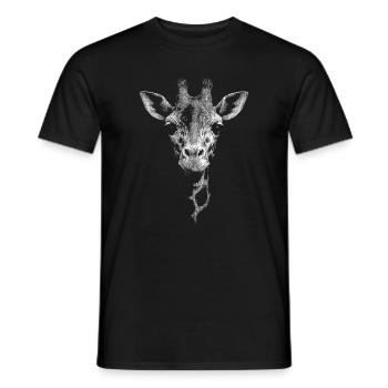 Giraffe - Men's T-Shirt - black - Front - AI Model Male 178 light (178cm)