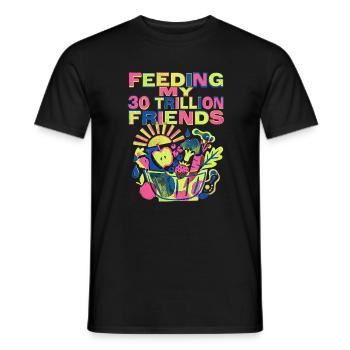 30 Trillion Friends Nutrition - Men's T-Shirt - black - Front - AI Model Male 178 light (178cm)