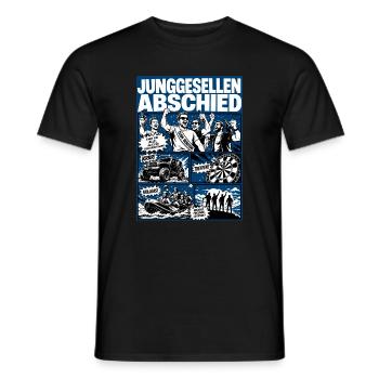 Junggesellenabschied Abenteuer Crew - Männer T-Shirt - Schwarz - Vorne - AI Model Male 178 light (178cm)