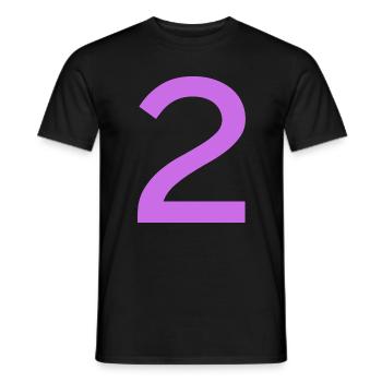 2 - Men's T-Shirt - black - Front - AI Model Male 178 light (178cm)