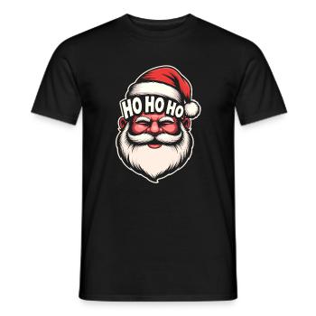 Noël HoHoHo - T-shirt homme - noir - Devant - AI Model Male 178 light (178cm)