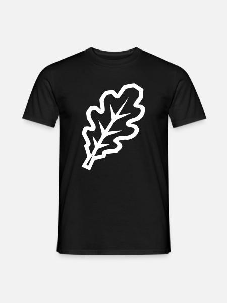 Eichenblatt Blatt Symbol - Männer T-Shirt - Schwarz