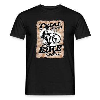 Bike Trial - Männer T-Shirt - Schwarz - Vorne - AI Model Male 178 light (178cm)
