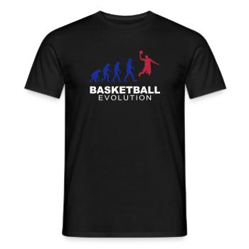 Basketball evolution - Männer T-Shirt - Schwarz - Vorne - AI Model Male 178 light (178cm)