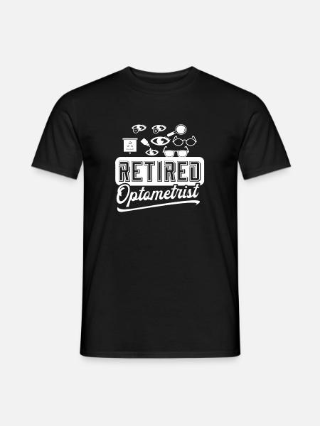 Optiker im Ruhestand Optiker Lustig - Männer T-Shirt - Schwarz