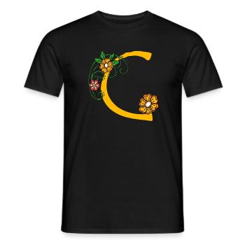 Blume30 C - Men's T-Shirt - black - Front - AI Model Male 178 light (178cm)