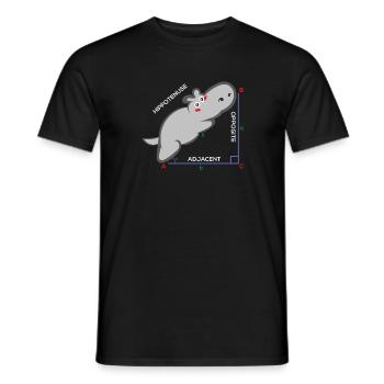 Hippotenuse Funny Math Teacher Gift - Men's T-Shirt - black - Front - AI Model Male 178 light (178cm)