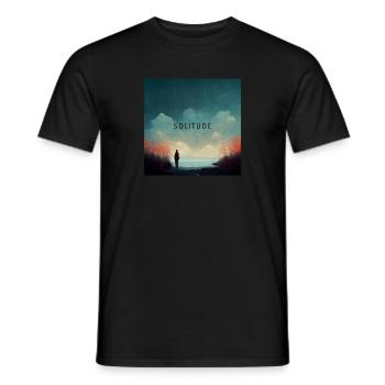 Solitude - Lonely Man - T-shirt homme - noir - Devant - AI Model Male 178 light (178cm)