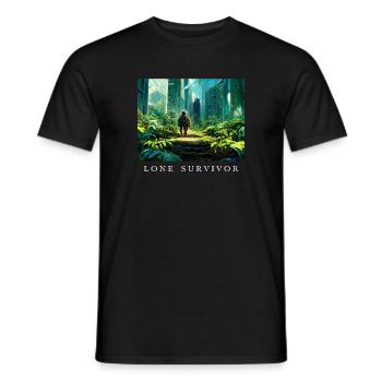 Lone Survivor Einziger Überlebender - Männer T-Shirt - Schwarz - Vorne - AI Model Male 178 light (178cm)