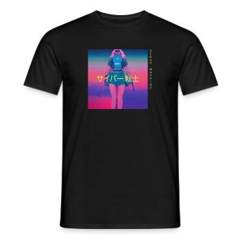 Cyber Guerrier Cyberkrieger - T-shirt homme - noir - Devant - AI Model Male 178 light (178cm)