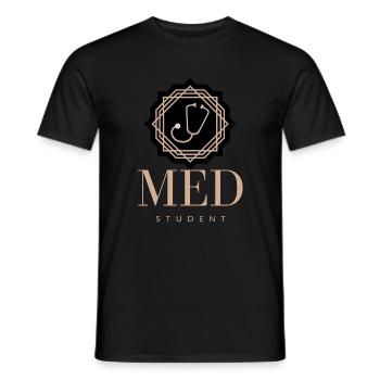 MED STUDENT SYMBOL - Men's T-Shirt - black - Front - AI Model Male 178 light (178cm)