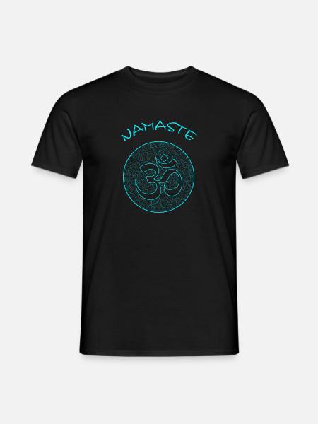 Yoga Namaste - Männer T-Shirt - Schwarz