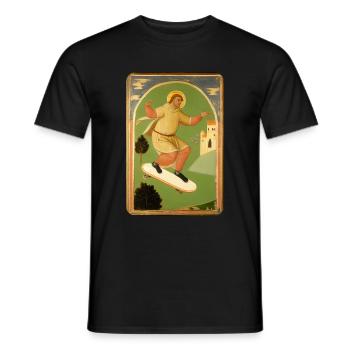 Ob Jesus Skater war? Kein Plan, aber ... - 4REUNDK - Männer T-Shirt - Schwarz - Vorne - AI Model Male 178 light (178cm)