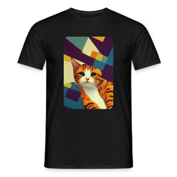 skate worm design 061 - Männer T-Shirt - Schwarz - Vorne - AI Model Male 178 light (178cm)