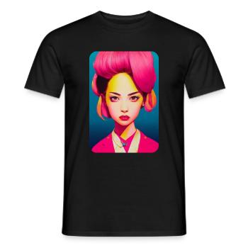 skate worm design #311 - Männer T-Shirt - Schwarz - Vorne - AI Model Male 178 light (178cm)
