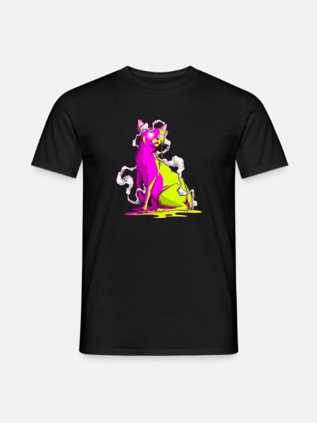 Kitty Cat Deluxe ahumado - Camiseta hombre - negro