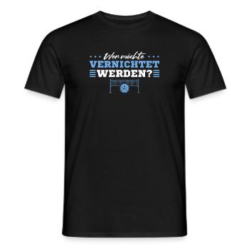 Volleyball Vernichtet werden Volleyballer - Männer T-Shirt - Schwarz - Vorne - AI Model Male 178 light (178cm)