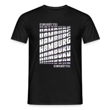 Hamburg Eimsbüttel - Männer T-Shirt - Schwarz - Vorne - AI Model Male 178 light (178cm)