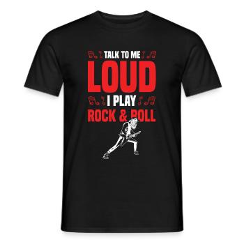 Rock n roll bruyant - T-shirt homme - noir - Devant - AI Model Male 178 light (178cm)