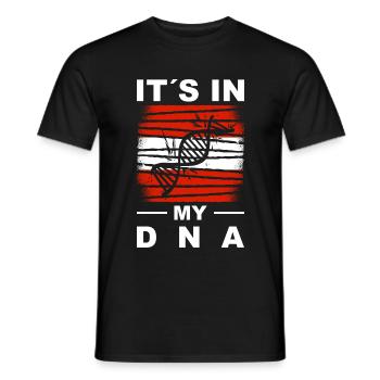 Austria Flag Austria Austrian Flag AT - Men's T-Shirt - black - Front - AI Model Male 178 light (178cm)