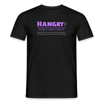 Hangry - the explanation - Männer T-Shirt - Schwarz - Vorne - AI Model Male 178 light (178cm)