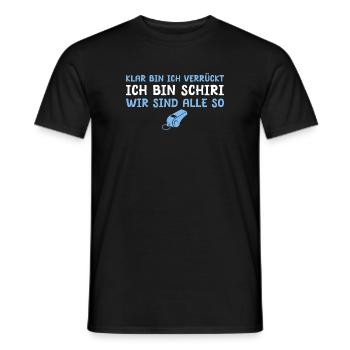 Fußball Schiedsrichter Verrückter Schiri Geschenk - Männer T-Shirt - Schwarz - Vorne - AI Model Male 178 light (178cm)