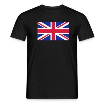 Großbritannien - UK - Männer T-Shirt - Schwarz - Vorne - AI Model Male 178 light (178cm)