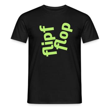 004 bascule - T-shirt homme - noir - Devant - AI Model Male 178 light (178cm)