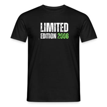 Limited Edition 2006 18th Birthday Gift - Men's T-Shirt - black - Front - AI Model Male 178 light (178cm)