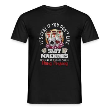 Spielautomat Gewinn Spiele Symbole - Männer T-Shirt - Schwarz - Vorne - AI Model Male 178 light (178cm)