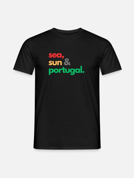 Sea, Sun & Portugal. - Men's T-Shirt - black