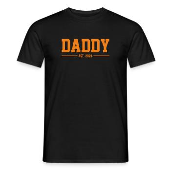 2023 - DEVENIR PÈRE - PROGÉNITURE - BÉBÉ - T-shirt homme - noir - Devant - AI Model Male 178 light (178cm)