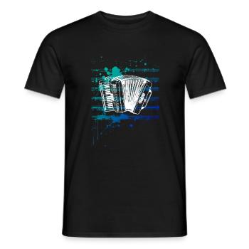 Accordéon - T-shirt homme - noir - Devant - AI Model Male 178 light (178cm)