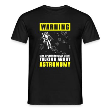 Universe Rocket Galaxy - Men's T-Shirt - black - Front - AI Model Male 178 light (178cm)