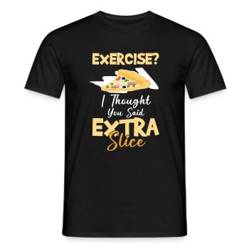Pizza Italienisch Käse - Männer T-Shirt - Schwarz - Vorne - AI Model Male 178 light (178cm)