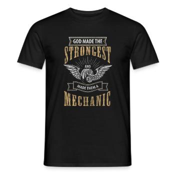 Auto Autowerkstatt Garage Autoschrauber - Männer T-Shirt - Schwarz - Vorne - AI Model Male 178 light (178cm)