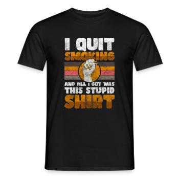 Seek discipline not smoking - Men's T-Shirt - black - Front - AI Model Male 178 light (178cm)